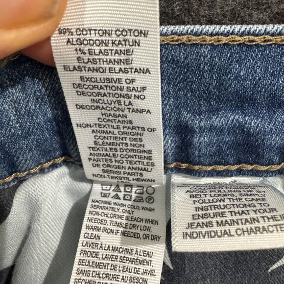 Lucky Brand Sweet Crop Jeans Womens 8 29 Light Wash Stretch Denim Blue Mid Rise - Picture 11 of 13